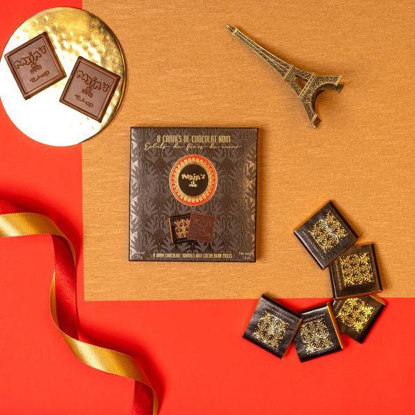 Maxims Gift Pack 8 Dark Chocolate Squares