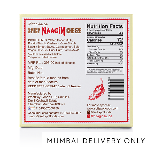 Soft Spot Foods- Spicy Naagin Cheese