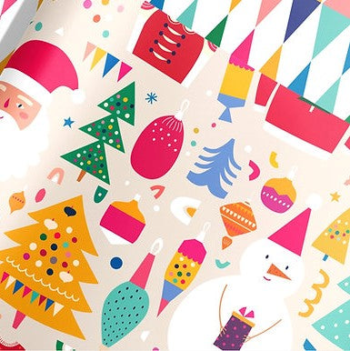 Pop Goes The Art Festive Fun Wrapping Paper