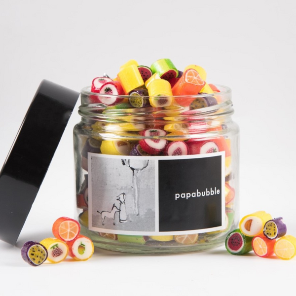 Papabubble Mixed Fruit Candy Jar