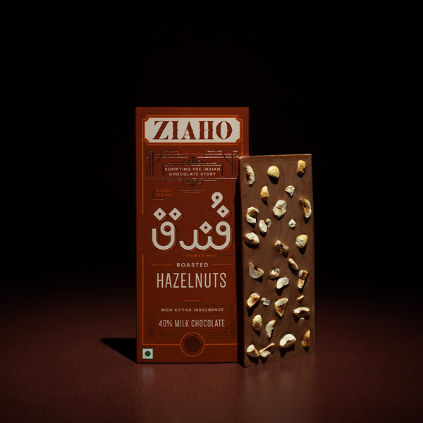 Ziaho Hazelnut 40% Milk Chocolate Bar