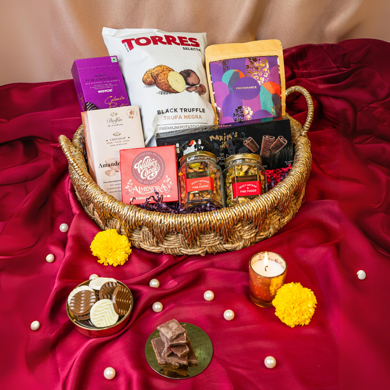 The Chocolates and Nuts Diwali Gift Tray 