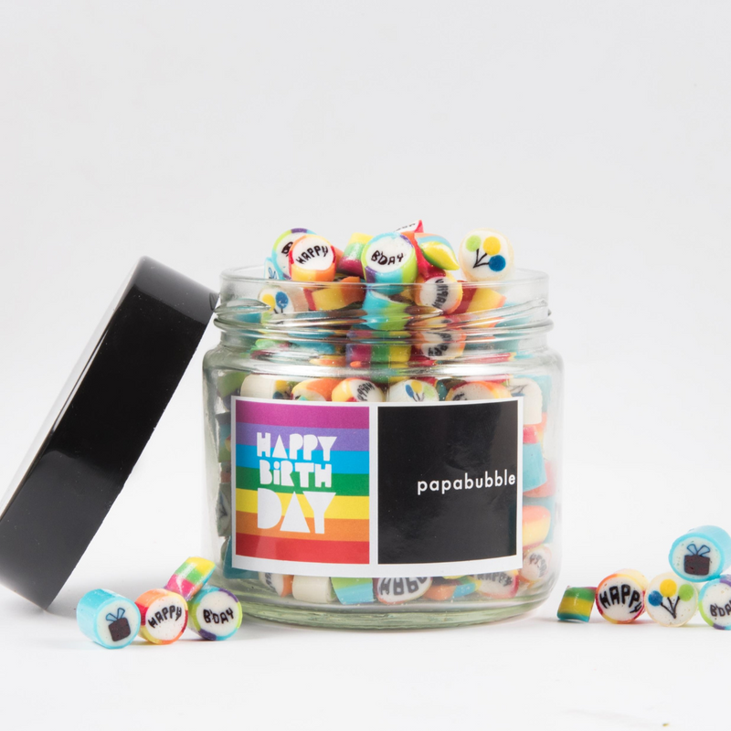 Papabubble Happy Birthday Candy Jar