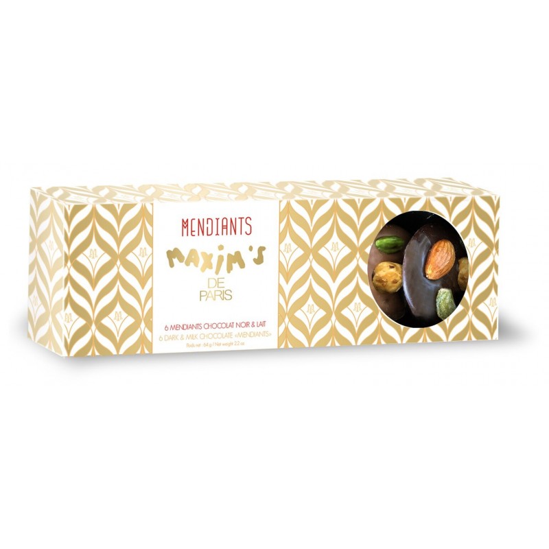 Maxim's Chocolate Mendiants - 6 Assorted Discs