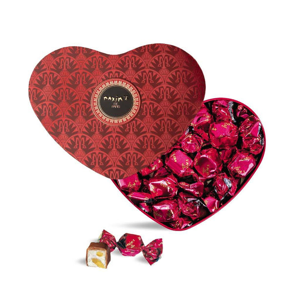 Maxim's Red Heart Tin - Milk Chocolates & Nougats