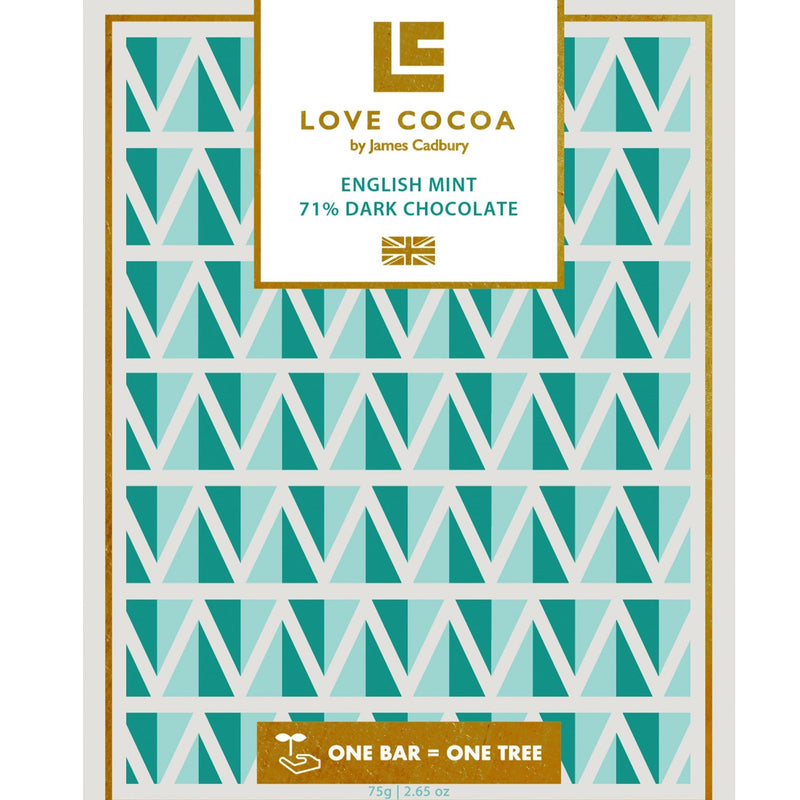 Love Cocoa English Mint 71% Dark Chocolate