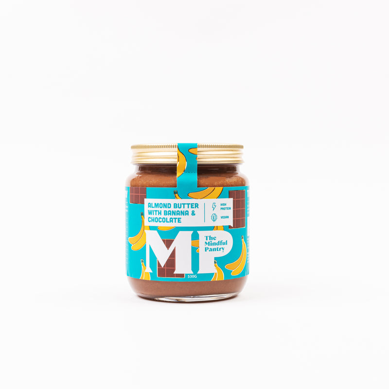 THE MINDFUL PANTRY ALMOND BUTTER WITH BANANA AND CHOCOLATE