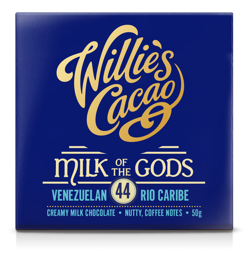 Willie's Cacao MILK OF THE GODS 44% Milk Chocolate (50g)