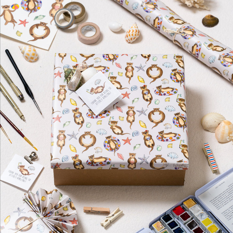 Otters Gift Wrapping Paper