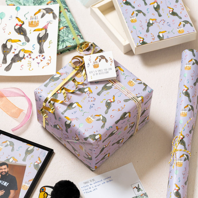 Complementary Colors: Yellow + Purple Wrapping Paper – Isa Catto Studio