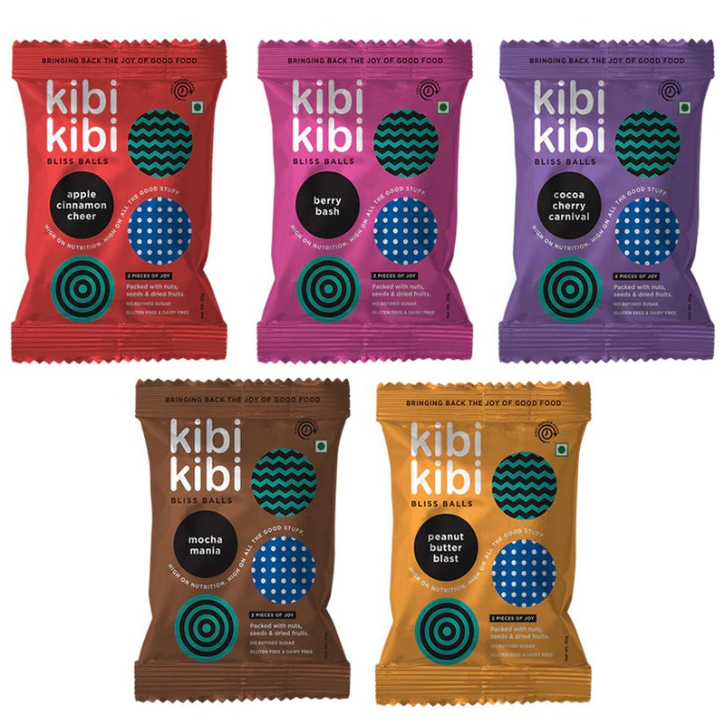 Kibi Kibi Bliss Balls Assortment flavours