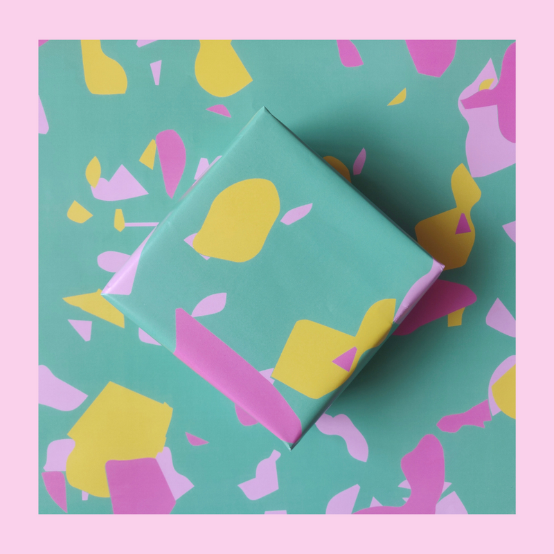 Terrazzo Gift Wrapping Paper