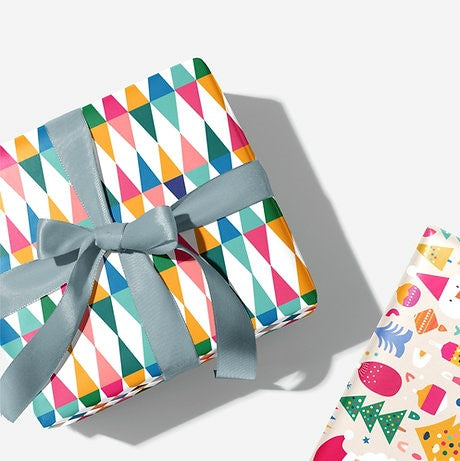 Pop Goes The Art Geometric Christmas Wrapping Paper