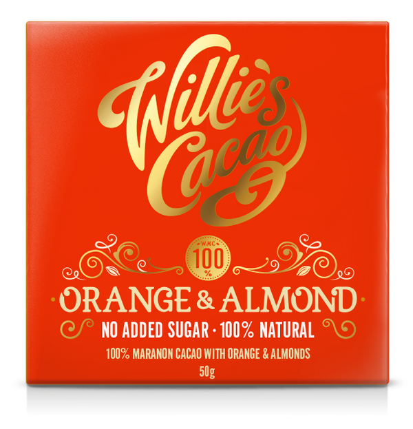 Willie's Cacao Orange & Almond 100% Cacao