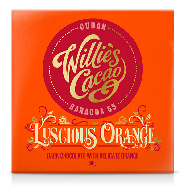 Willie's Cacao LUSCIOUS ORANGE Dark Chocolate (50g)