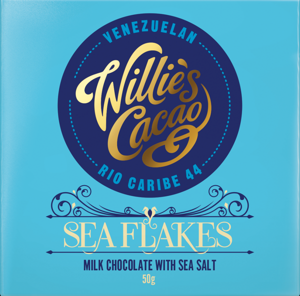 Willie's Cacao SEA FLAKES Milk Chocolate (50g)