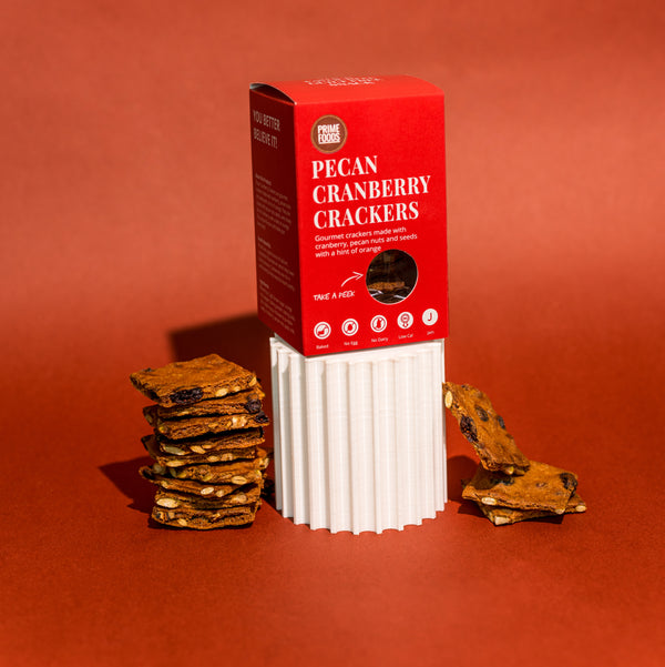 Prime Foods Pecan Cranberry Crackers